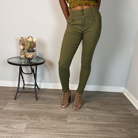 Pants - Indero olive green pants waist